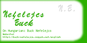 nefelejcs buck business card
